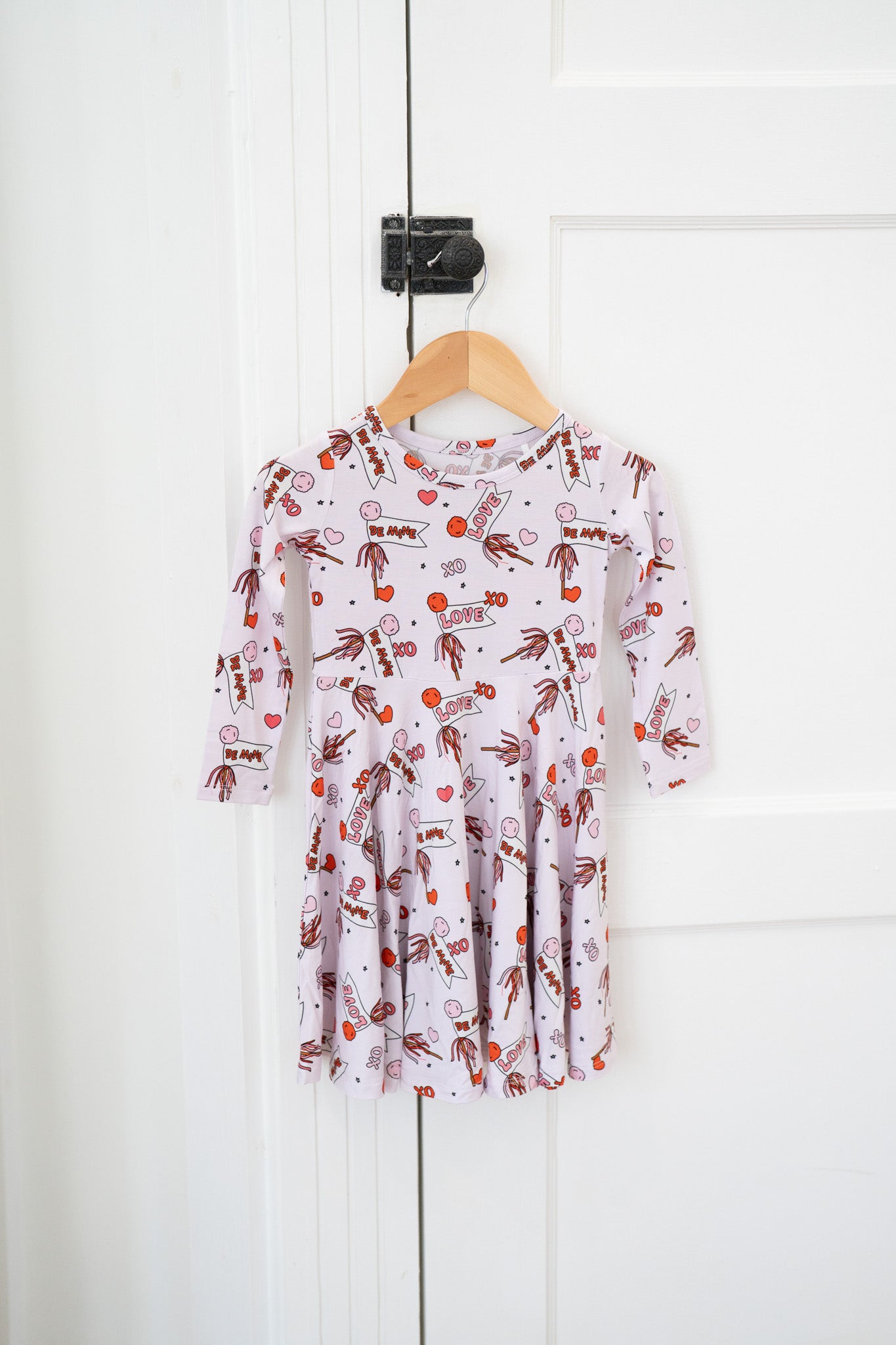 Valentine's Flag | Long Sleeve Twirl Dress