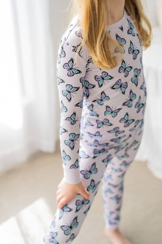 Purple Butterflies ๐ฆ๐ | Two Piece Bamboo Pajama Set
