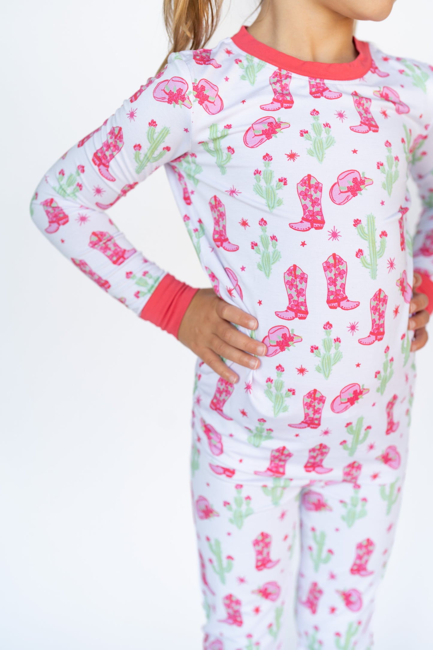 Pink Cactus Cowgirl | Two Piece Set