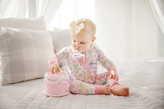 Bunnies | Bamboo Convertible Zippy Romper