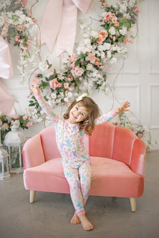 Bunnies | Two-Piece Bamboo Pajama Set