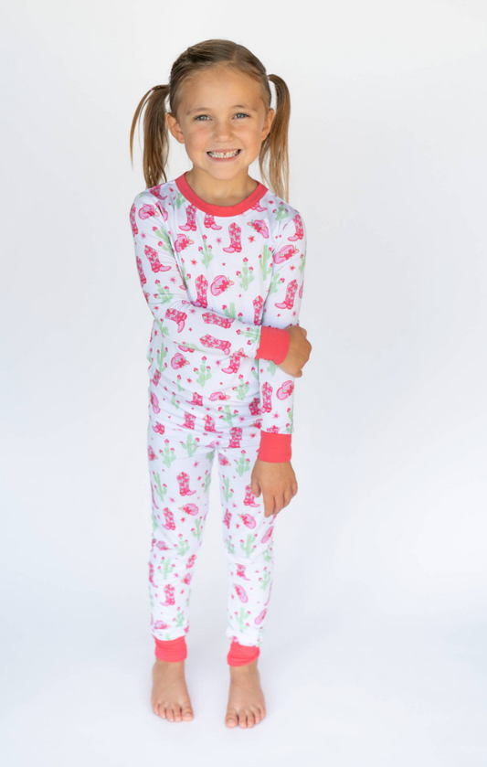 Pink Cactus Cowgirl | Two Piece Set