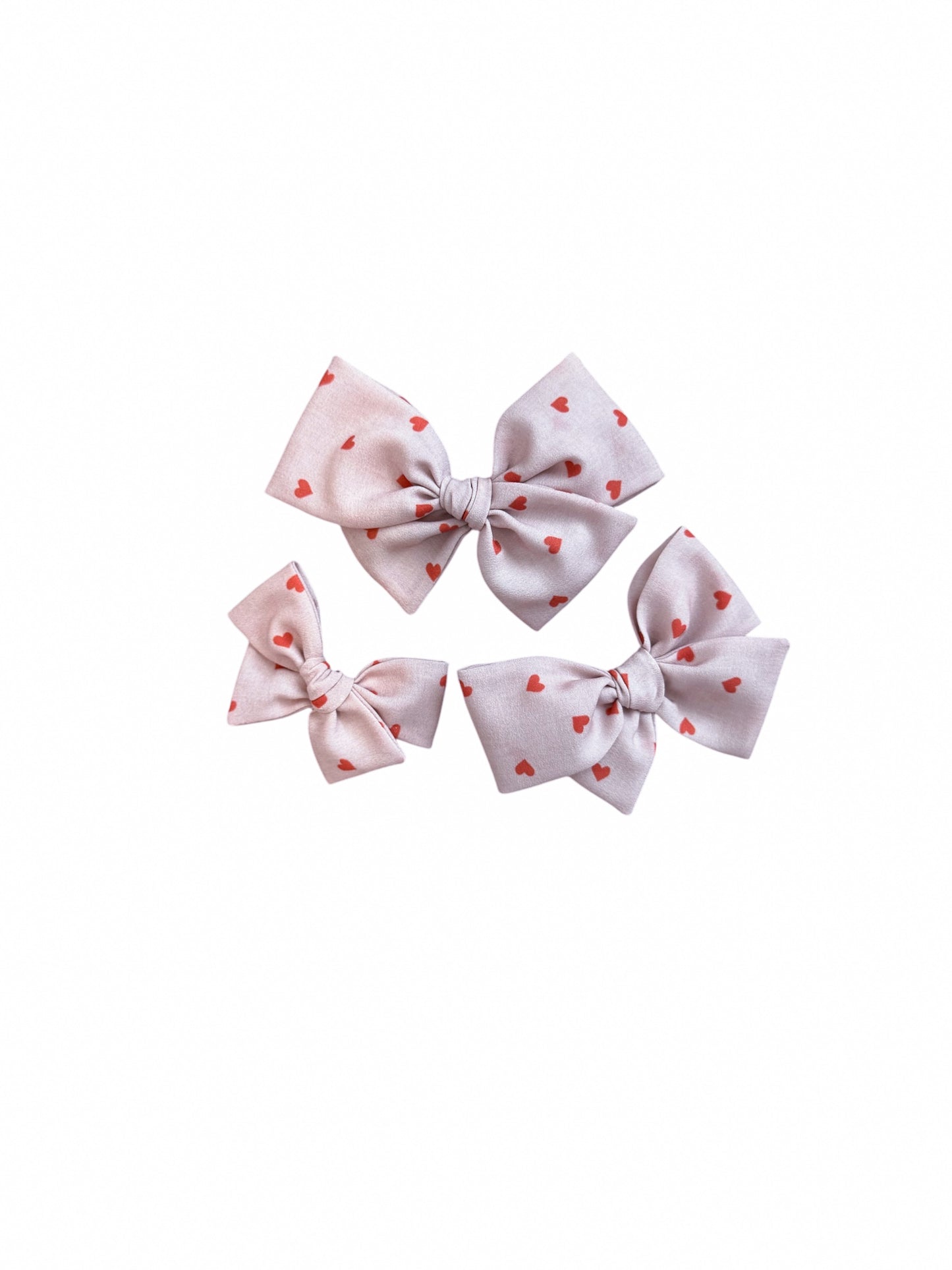 Ditsy Red Hearts Pinwheel
