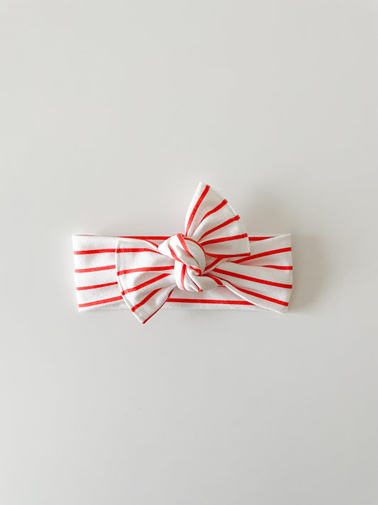 Red & White Stripes Headwrap