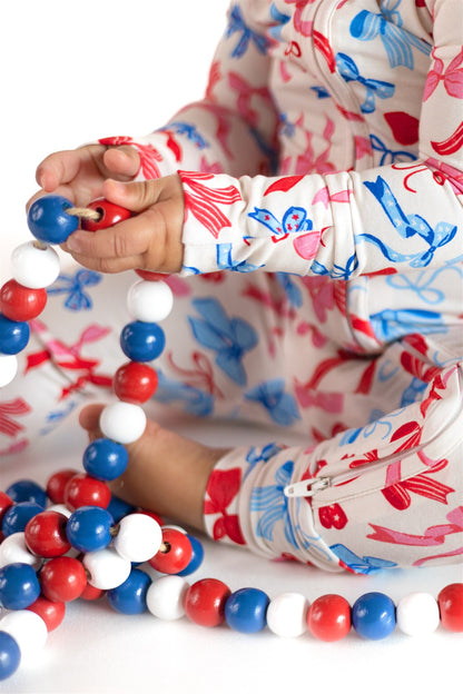 Red, White, & Blue Patriotic Bows Zippy