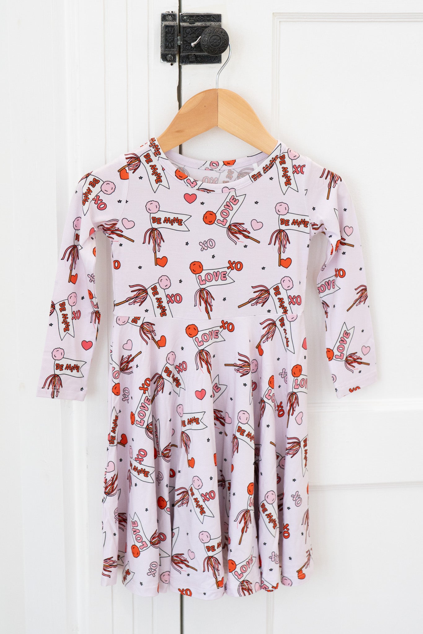 Valentine's Flag | Long Sleeve Twirl Dress