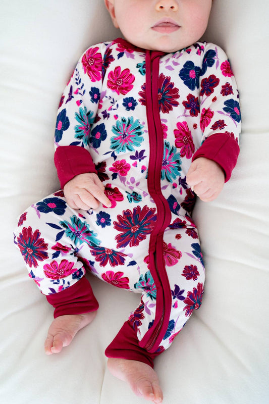 Wild Berry Floral Zippy