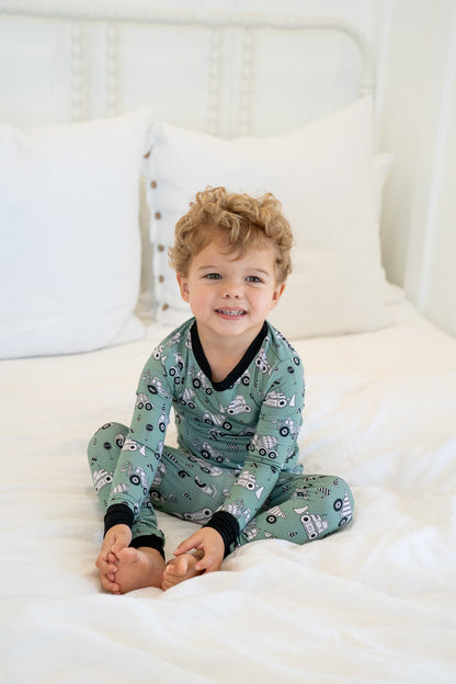 Construction | Two Piece Bamboo Boys PJs