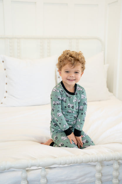 Construction | Two Piece Bamboo Boys PJs