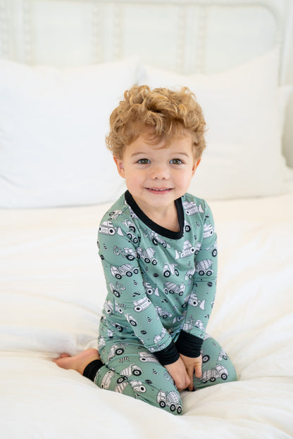 Construction | Two Piece Bamboo Boys PJs