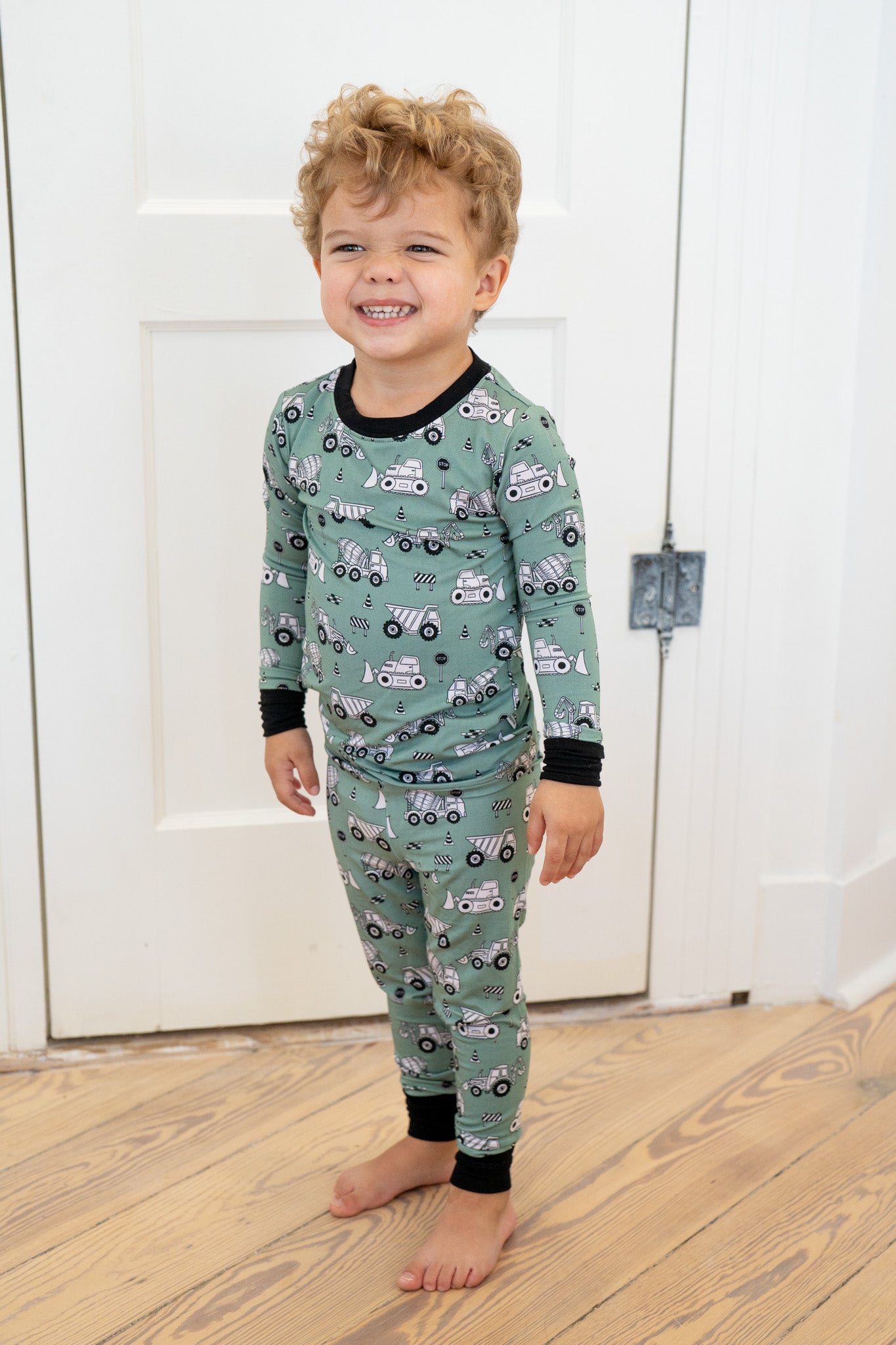 Construction | Two Piece Bamboo Boys PJs