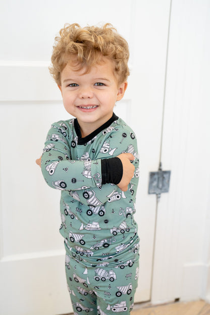 Construction | Two Piece Bamboo Boys PJs