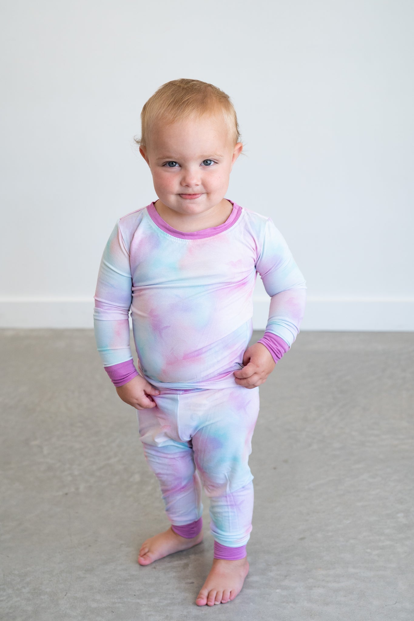 Cotton Candy Tie Dye | Two-Piece ]Pajama Set
