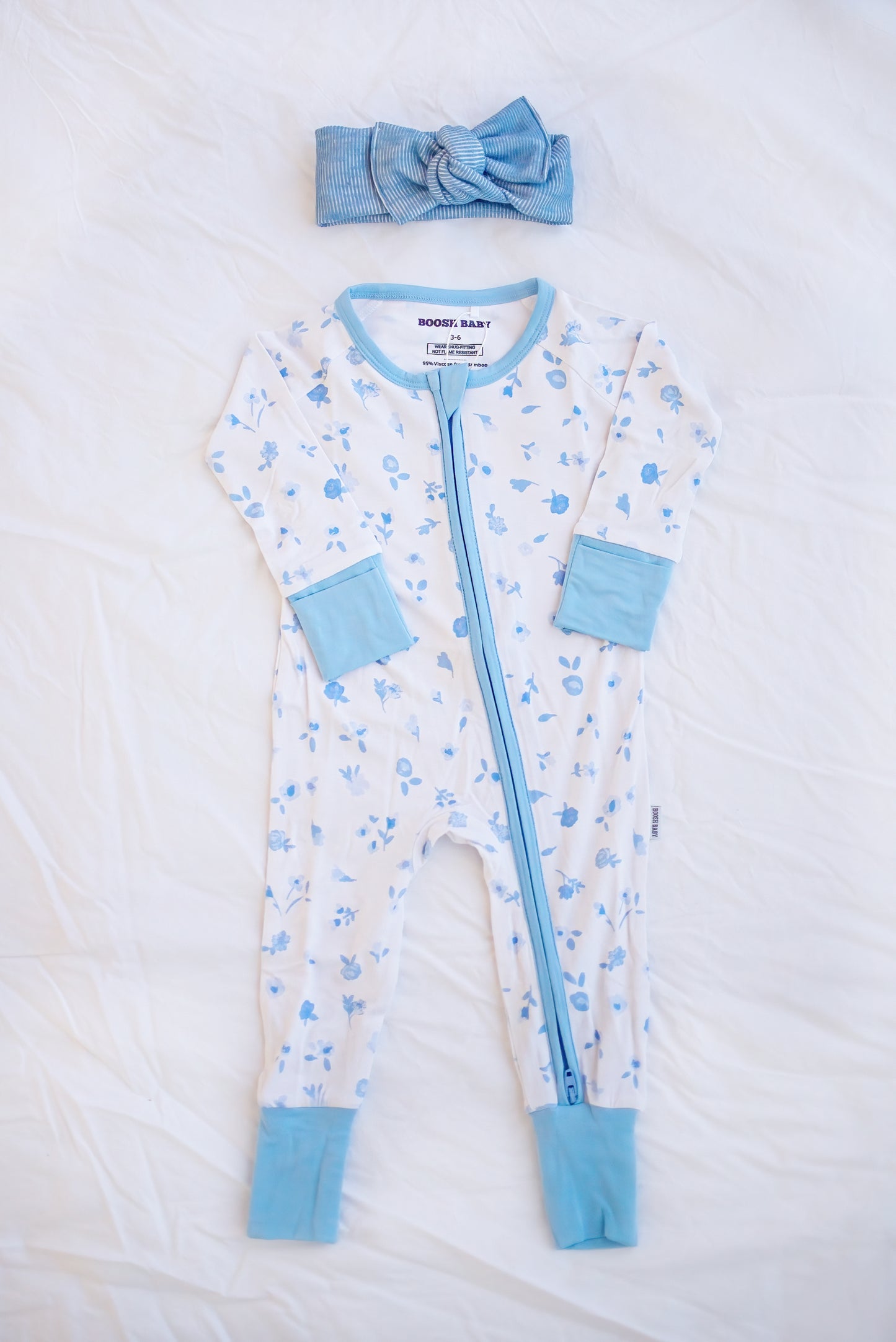 Ditsy Blue Floral Zippy