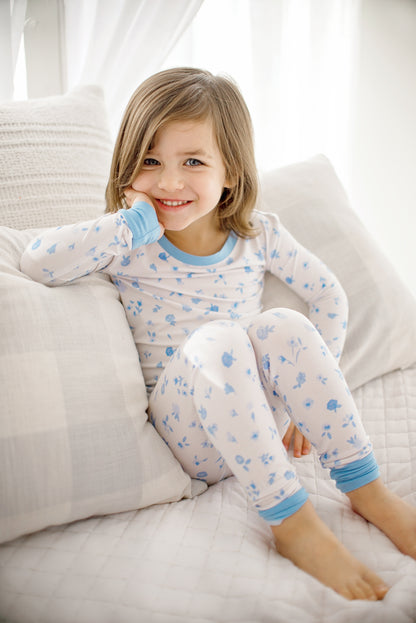 Ditsy Blue Floral | Two-Piece Pajama Set
