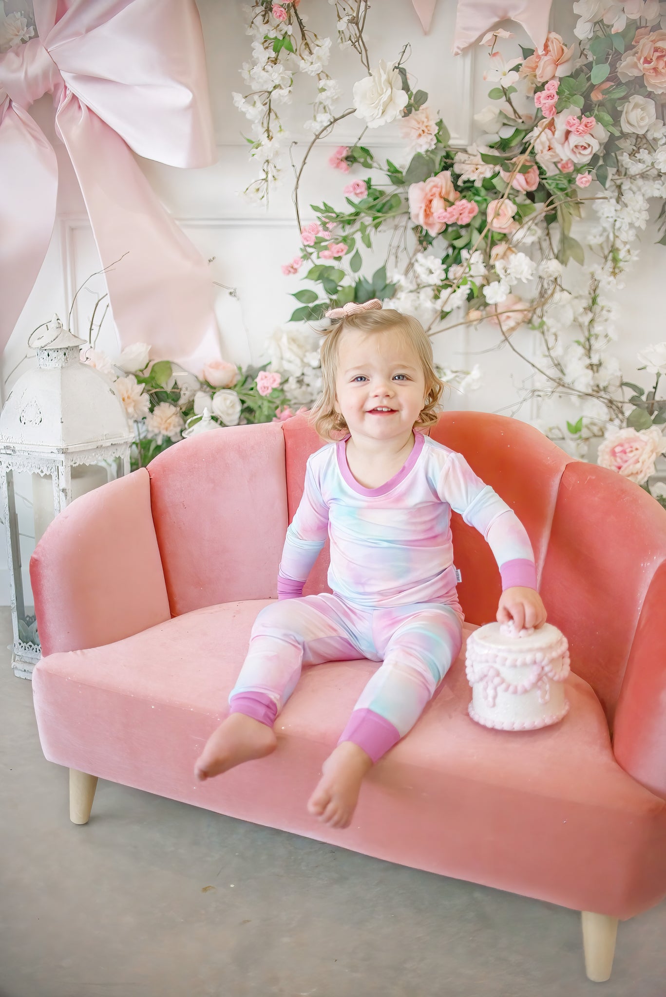 Cotton Candy Tie Dye | Two-Piece ]Pajama Set
