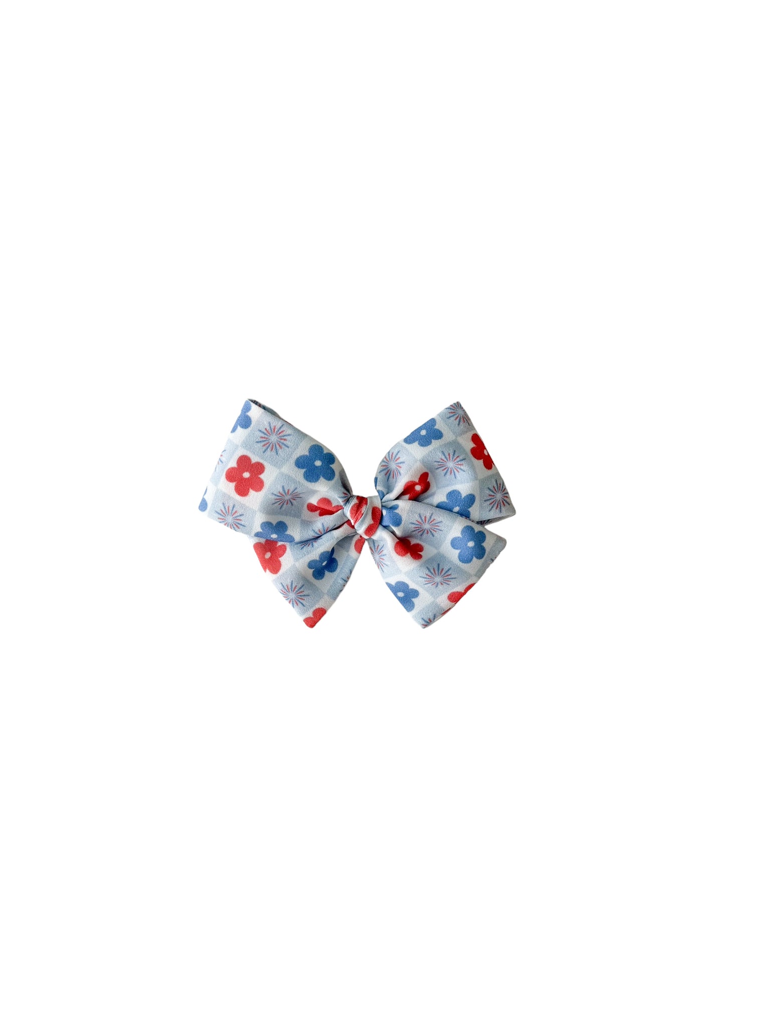 Floral Firework Plaid Pinwheel