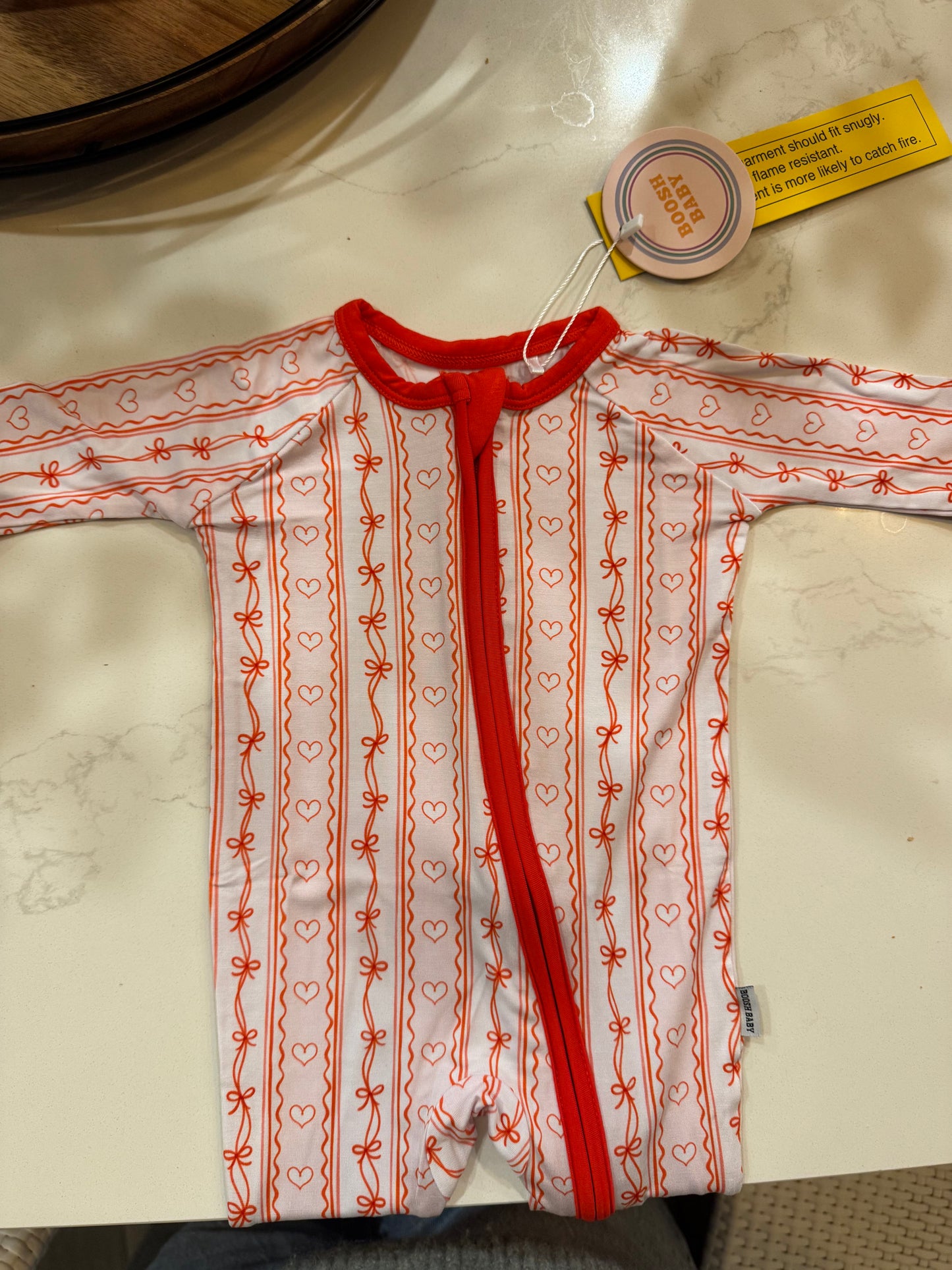 Valentine's Zippy Onesie | Girls Bamboo Convertible Romper