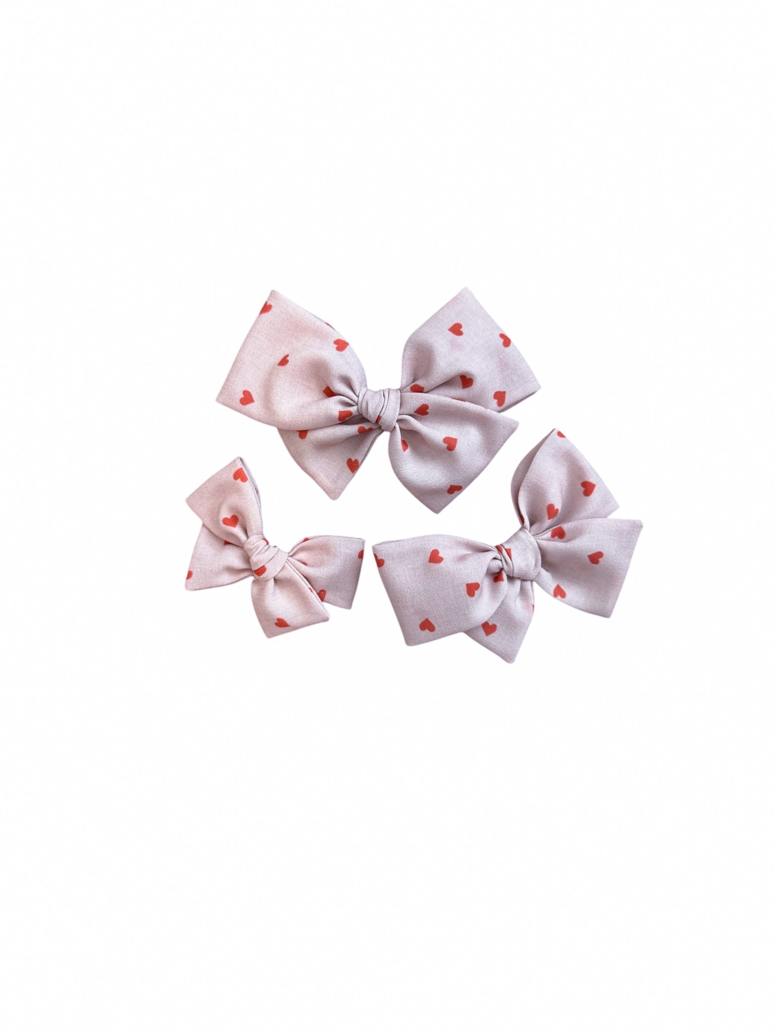 Ditsy Red Hearts Pinwheel